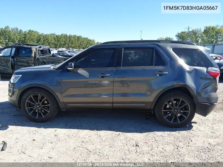 2017 FORD EXPLORER VIN 1FM5K7D83HGA05667 — фото 14