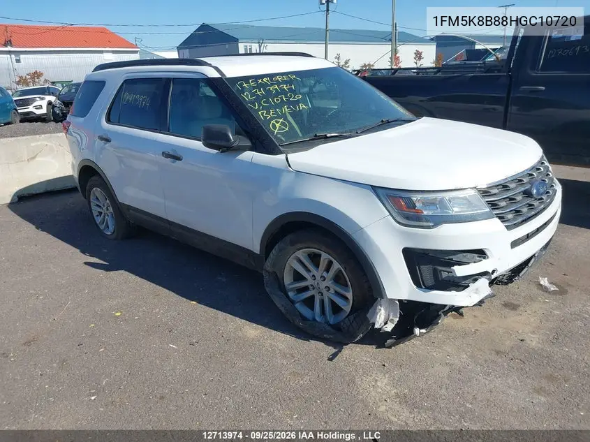 FORD EXPLORER 2017, VIN 1FM5K8B88HGC10720
