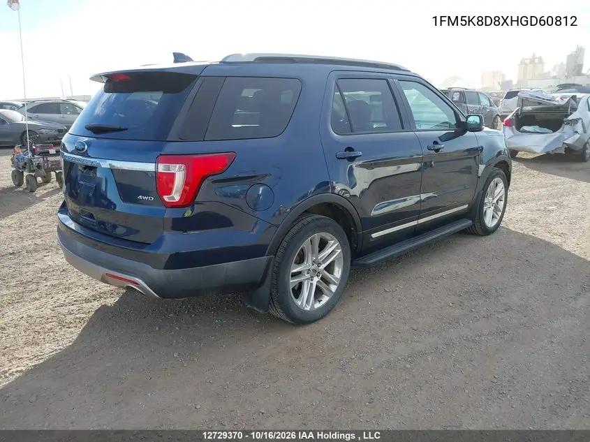 2017 FORD EXPLORER VIN 1FM5K8D8XHGD60812 — фото 4