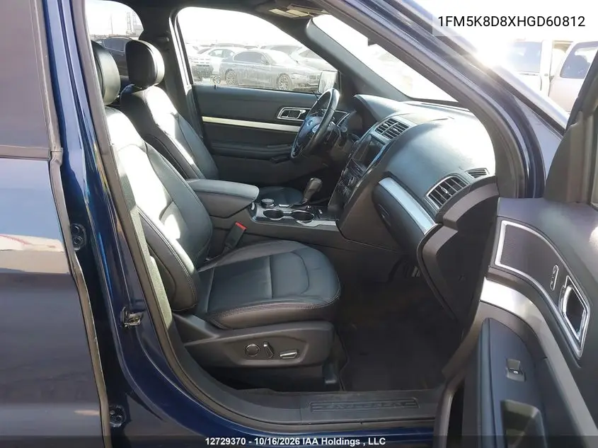 2017 FORD EXPLORER VIN 1FM5K8D8XHGD60812 — фото 5