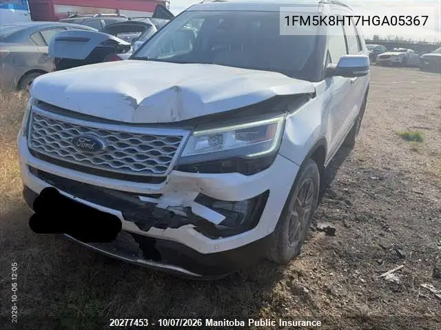 2017 FORD EXPLORER VIN 1FM5K8HT7HGA05367 — фото 6
