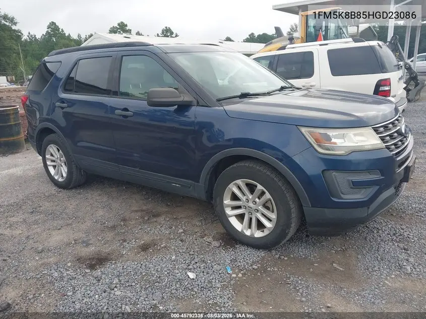 FORD EXPLORER 2017, VIN 1FM5K8B85HGD23086