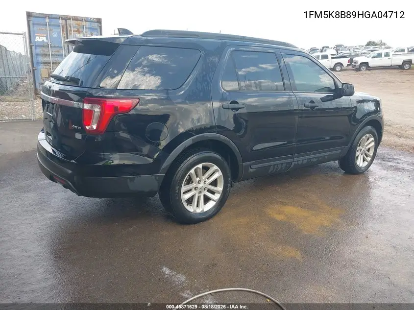 2017 FORD EXPLORER VIN 1FM5K8B89HGA04712 — фото 4