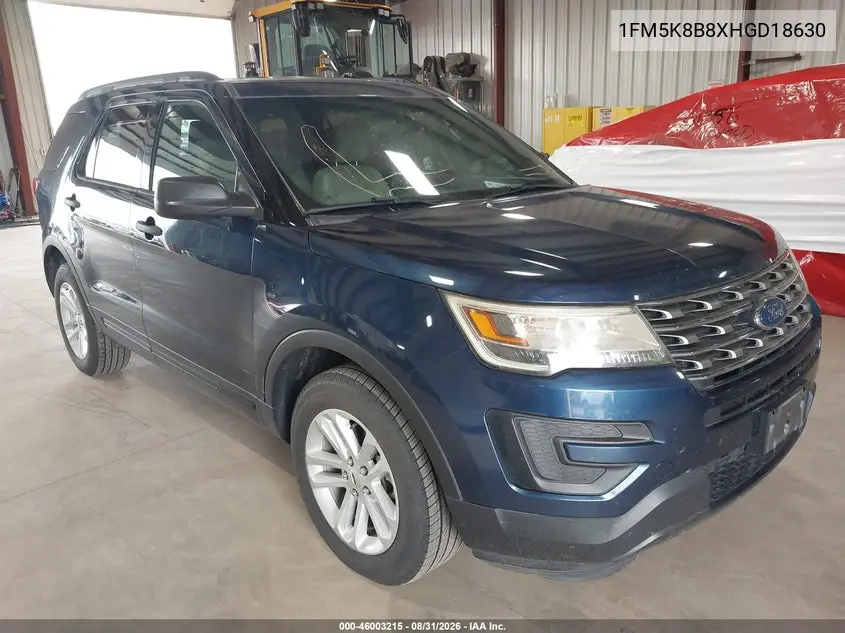 FORD EXPLORER 2017, VIN 1FM5K8B8XHGD18630
