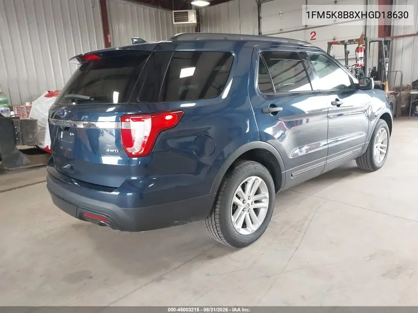 2017 FORD EXPLORER VIN 1FM5K8B8XHGD18630 — фото 4