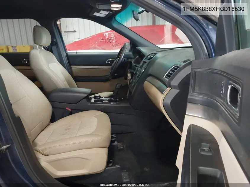 2017 FORD EXPLORER VIN 1FM5K8B8XHGD18630 — фото 5