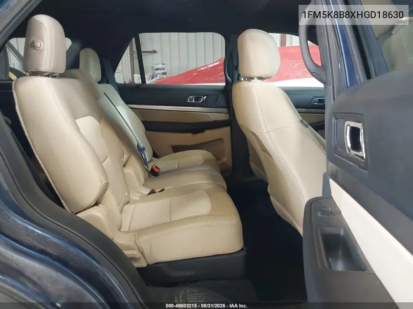 2017 FORD EXPLORER VIN 1FM5K8B8XHGD18630 — фото 8