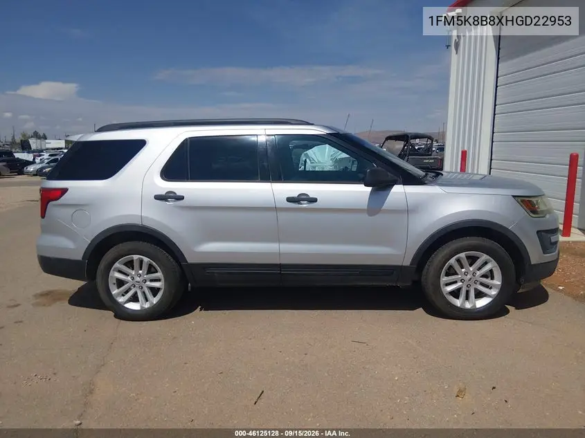 2017 FORD EXPLORER VIN 1FM5K8B8XHGD22953 — фото 13