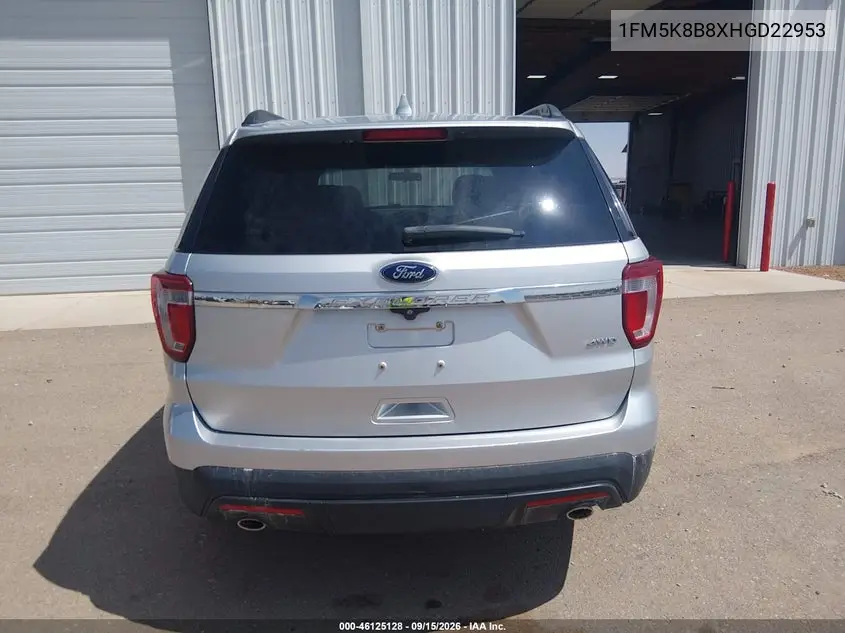 2017 FORD EXPLORER VIN 1FM5K8B8XHGD22953 — фото 16