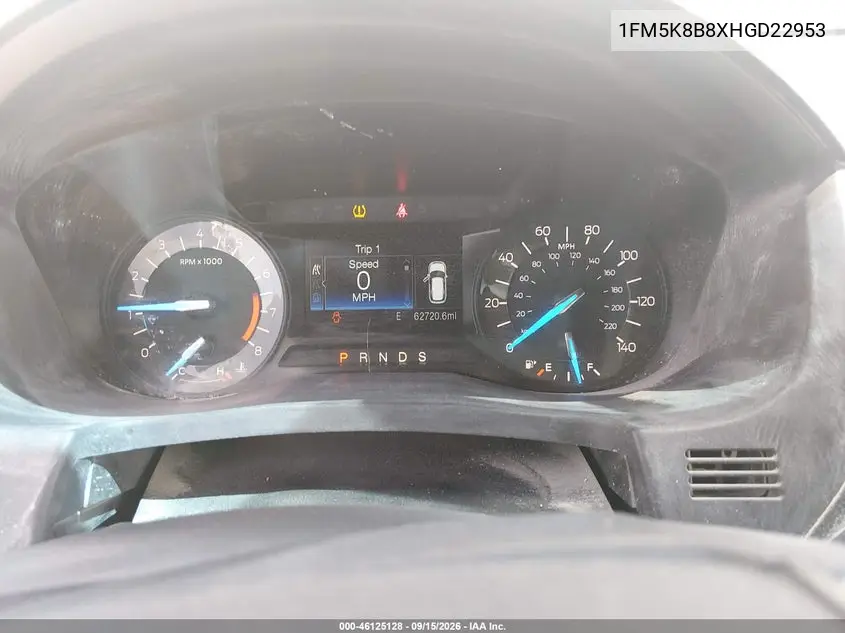 2017 FORD EXPLORER VIN 1FM5K8B8XHGD22953 — фото 7