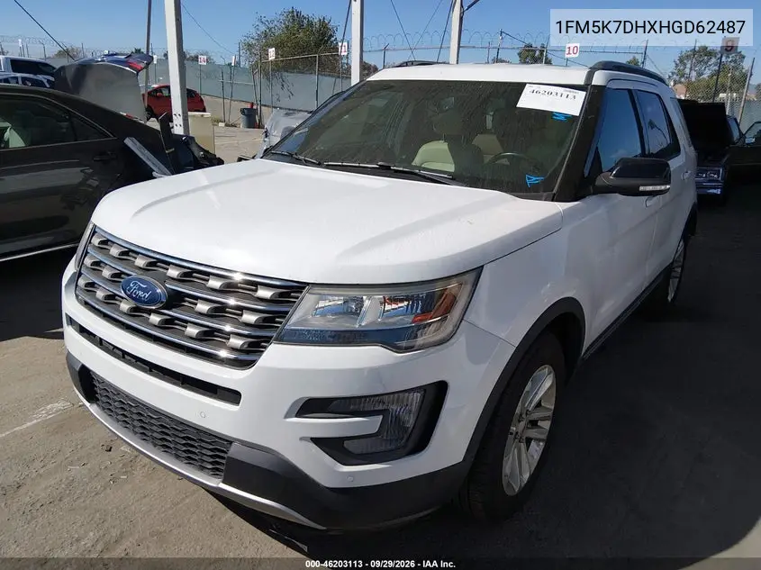 2017 FORD EXPLORER VIN 1FM5K7DHXHGD62487 — фото 2