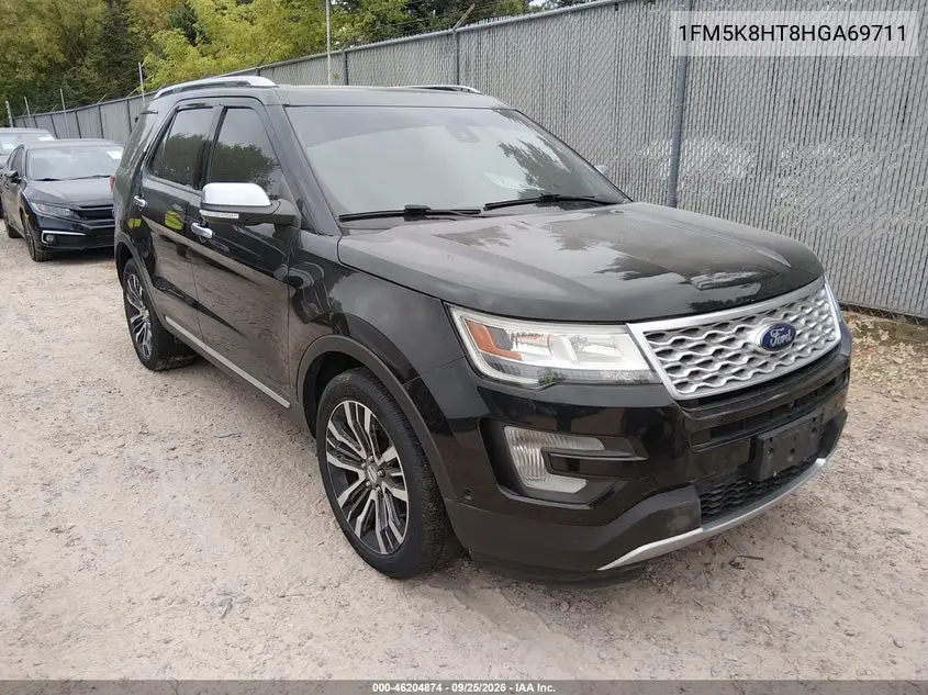 FORD EXPLORER 2017, VIN 1FM5K8HT8HGA69711