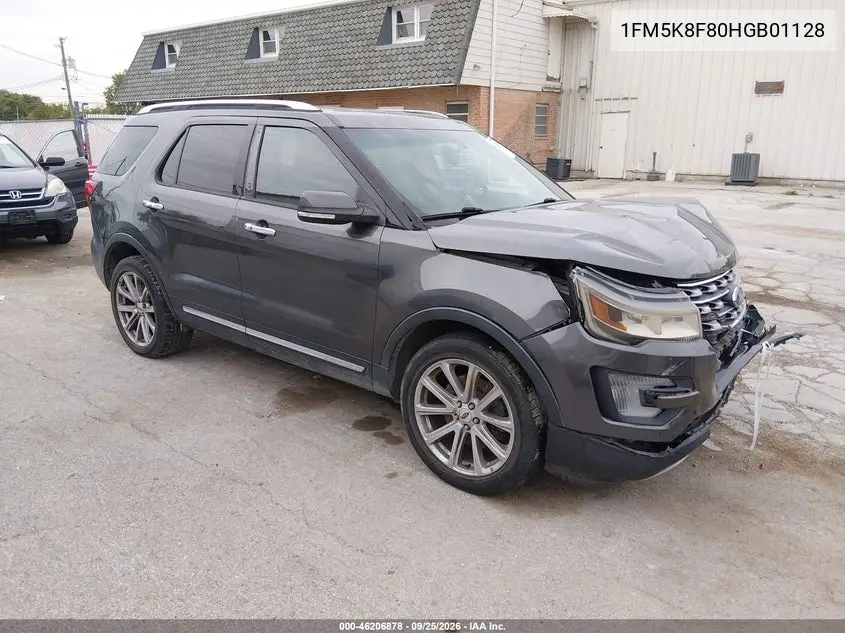 FORD EXPLORER 2017, VIN 1FM5K8F80HGB01128