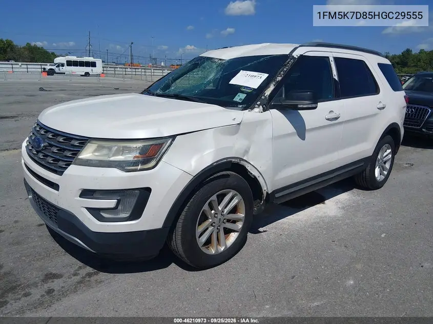 2017 FORD EXPLORER VIN 1FM5K7D85HGC29555 — фото 2