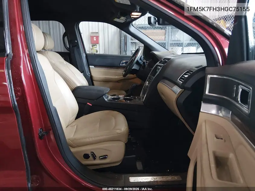 2017 FORD EXPLORER VIN 1FM5K7FH3HGC75155 — фото 5