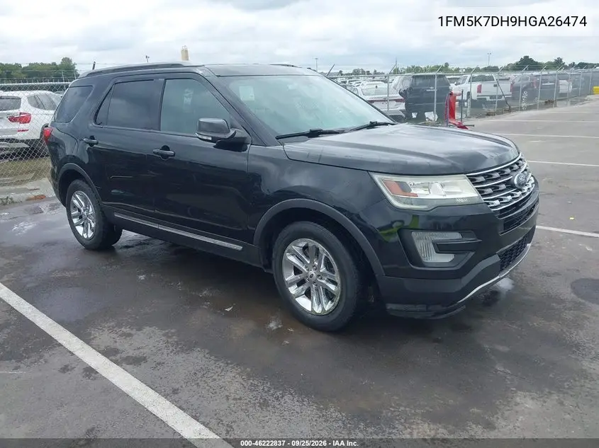 FORD EXPLORER 2017, VIN 1FM5K7DH9HGA26474