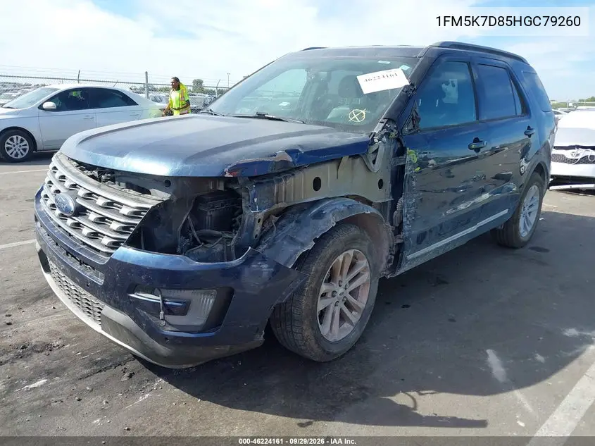 2017 FORD EXPLORER VIN 1FM5K7D85HGC79260 — фото 2