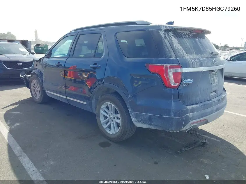 2017 FORD EXPLORER VIN 1FM5K7D85HGC79260 — фото 3