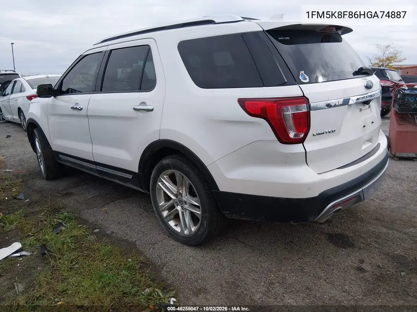2017 FORD EXPLORER VIN 1FM5K8F86HGA74887 — фото 3