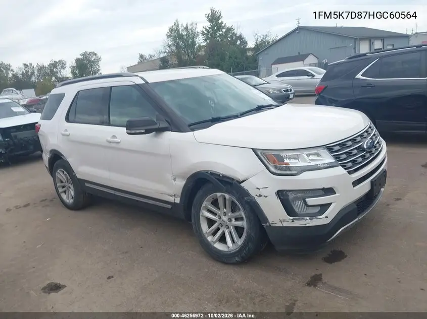 FORD EXPLORER 2017, VIN 1FM5K7D87HGC60564