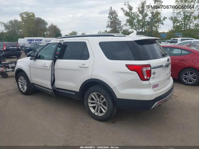 2017 FORD EXPLORER VIN 1FM5K7D87HGC60564 — фото 3
