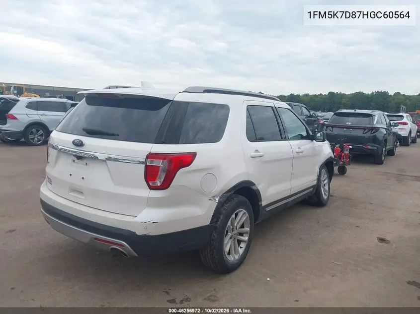 2017 FORD EXPLORER VIN 1FM5K7D87HGC60564 — фото 4
