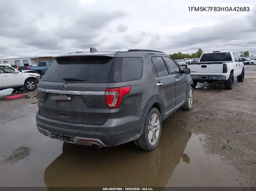 2017 FORD EXPLORER VIN 1FM5K7F83HGA42683 — фото 4