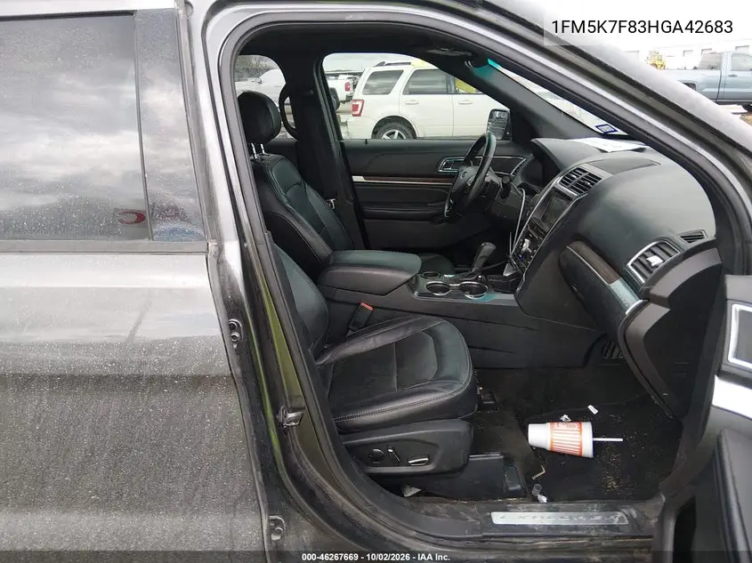 2017 FORD EXPLORER VIN 1FM5K7F83HGA42683 — фото 5