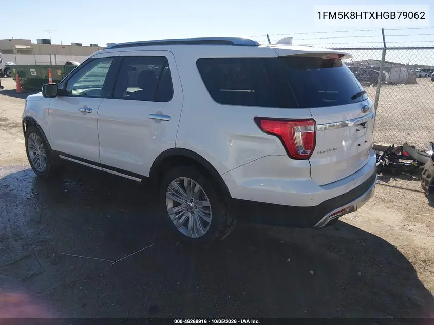 2017 FORD EXPLORER VIN 1FM5K8HTXHGB79062 — фото 3