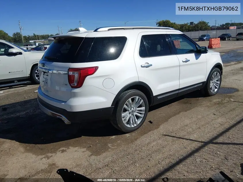 2017 FORD EXPLORER VIN 1FM5K8HTXHGB79062 — фото 4