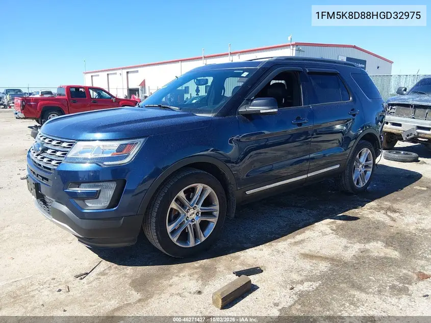 2017 FORD EXPLORER VIN 1FM5K8D88HGD32975 — фото 2