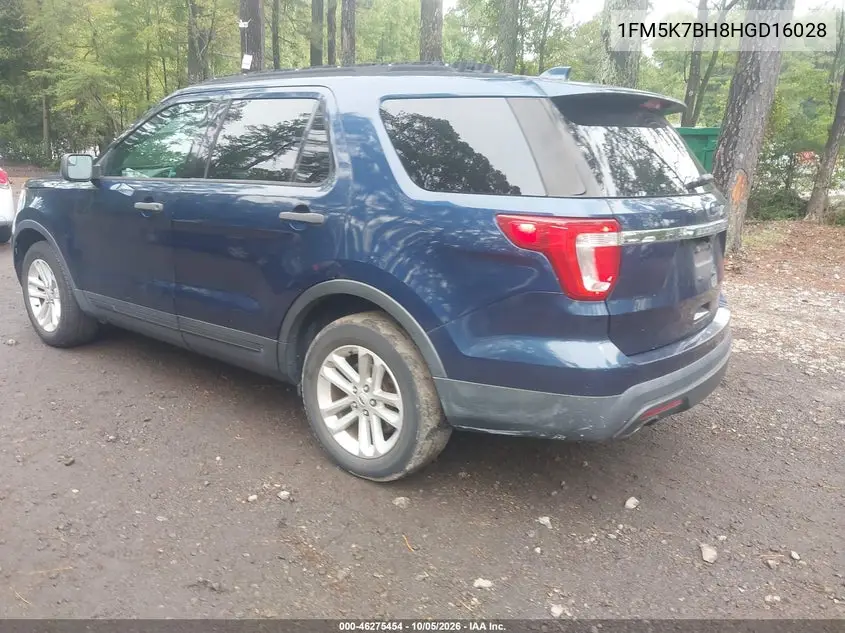2017 FORD EXPLORER VIN 1FM5K7BH8HGD16028 — фото 3