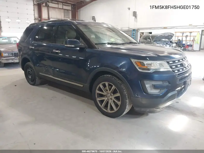 FORD EXPLORER 2017, VIN 1FM5K8FH5HGE01750