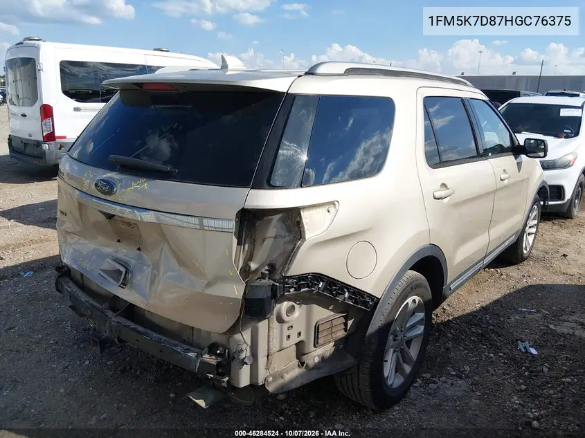 2017 FORD EXPLORER VIN 1FM5K7D87HGC76375 — фото 4