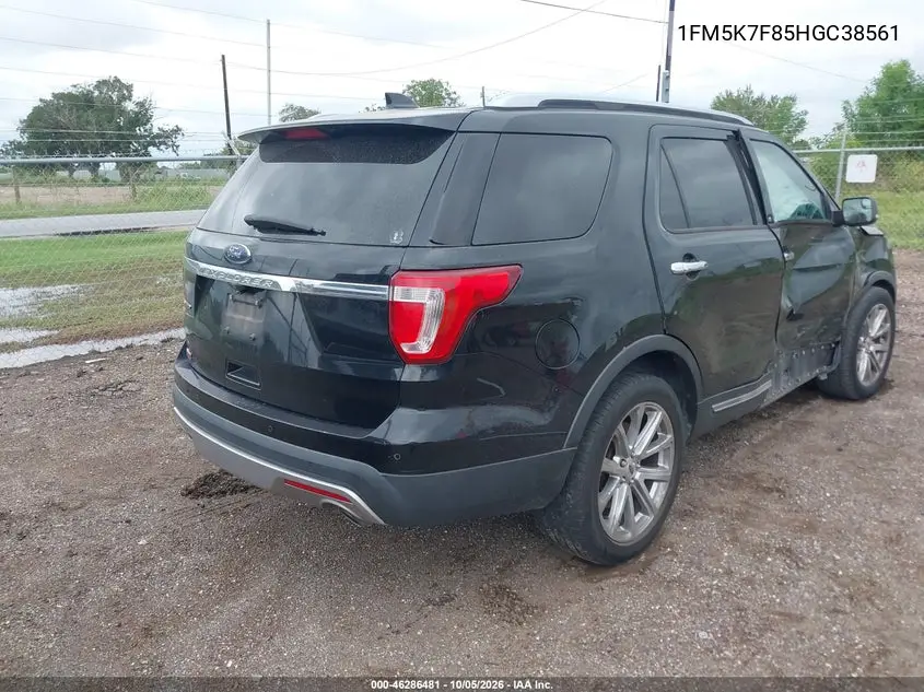 2017 FORD EXPLORER VIN 1FM5K7F85HGC38561 — фото 4