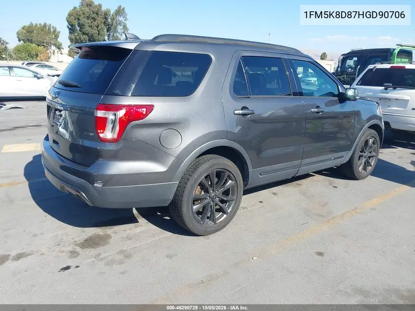 2017 FORD EXPLORER VIN 1FM5K8D87HGD90706 — фото 4