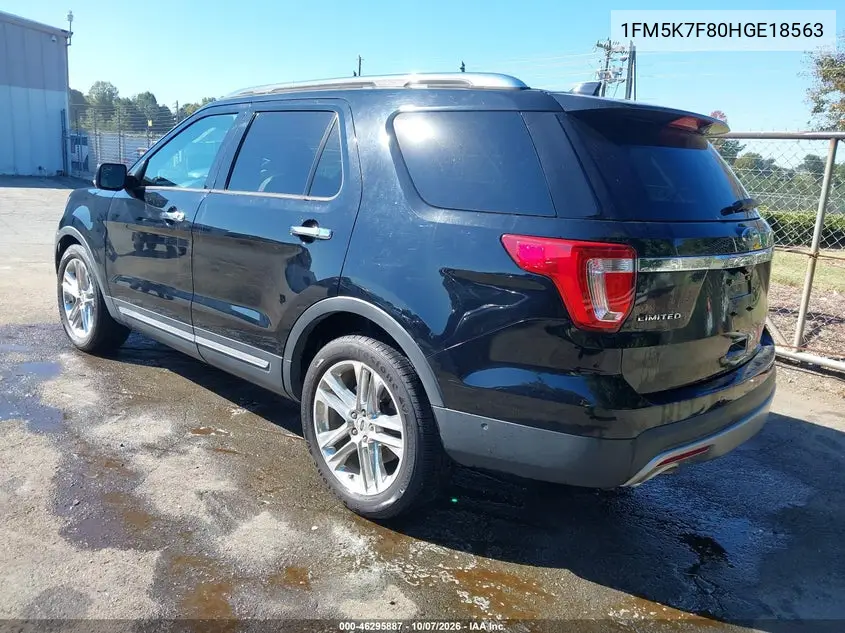 2017 FORD EXPLORER VIN 1FM5K7F80HGE18563 — фото 3