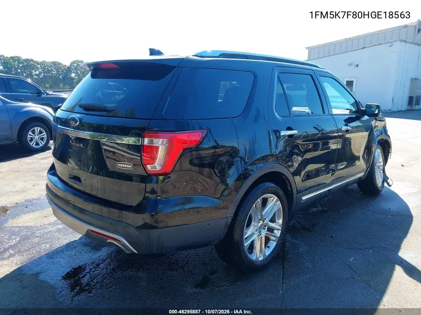 2017 FORD EXPLORER VIN 1FM5K7F80HGE18563 — фото 4