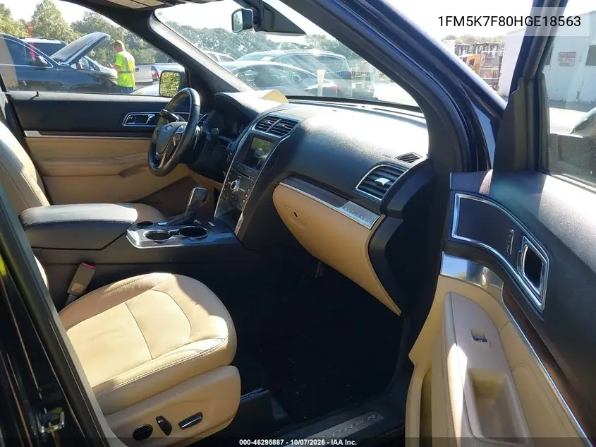 2017 FORD EXPLORER VIN 1FM5K7F80HGE18563 — фото 5