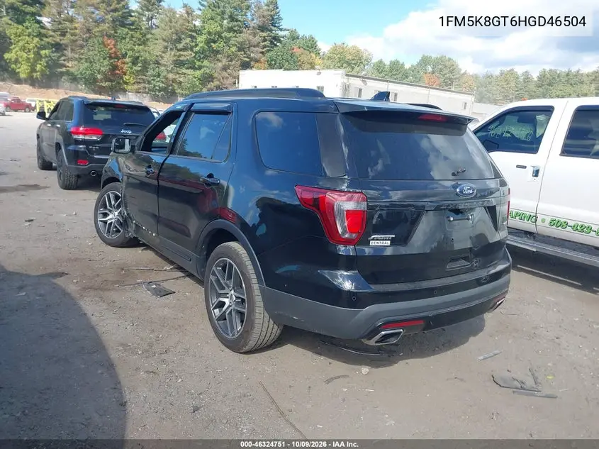 2017 FORD EXPLORER VIN 1FM5K8GT6HGD46504 — фото 3