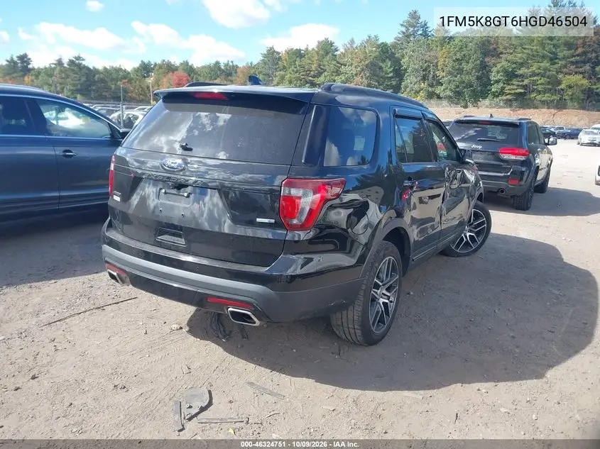 2017 FORD EXPLORER VIN 1FM5K8GT6HGD46504 — фото 4