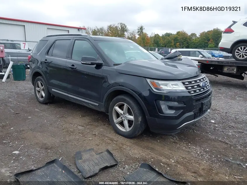 FORD EXPLORER 2017, VIN 1FM5K8D86HGD19321