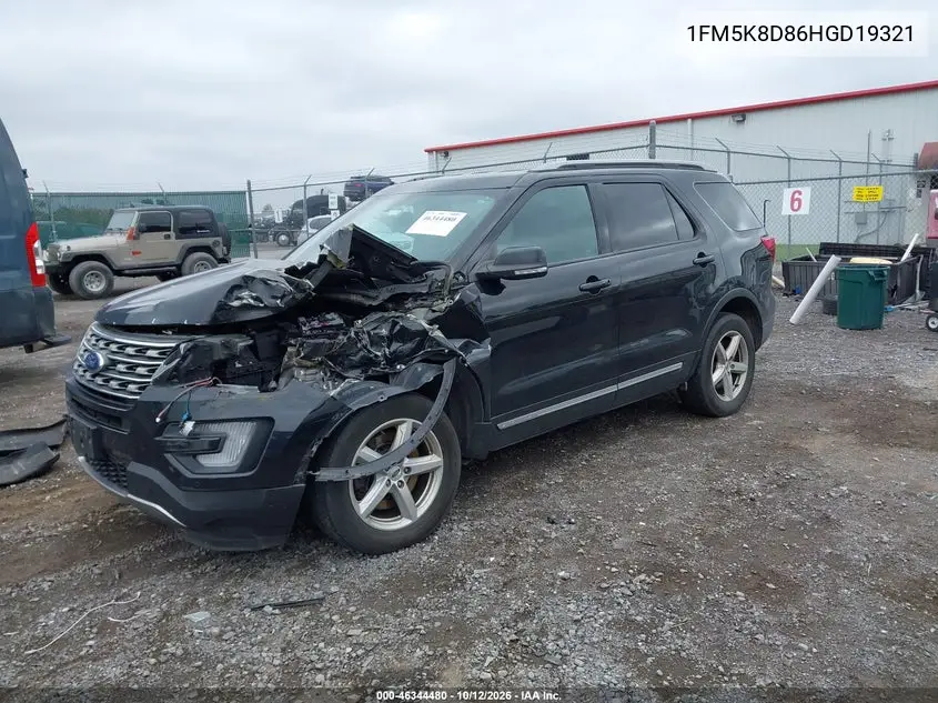 2017 FORD EXPLORER VIN 1FM5K8D86HGD19321 — фото 2