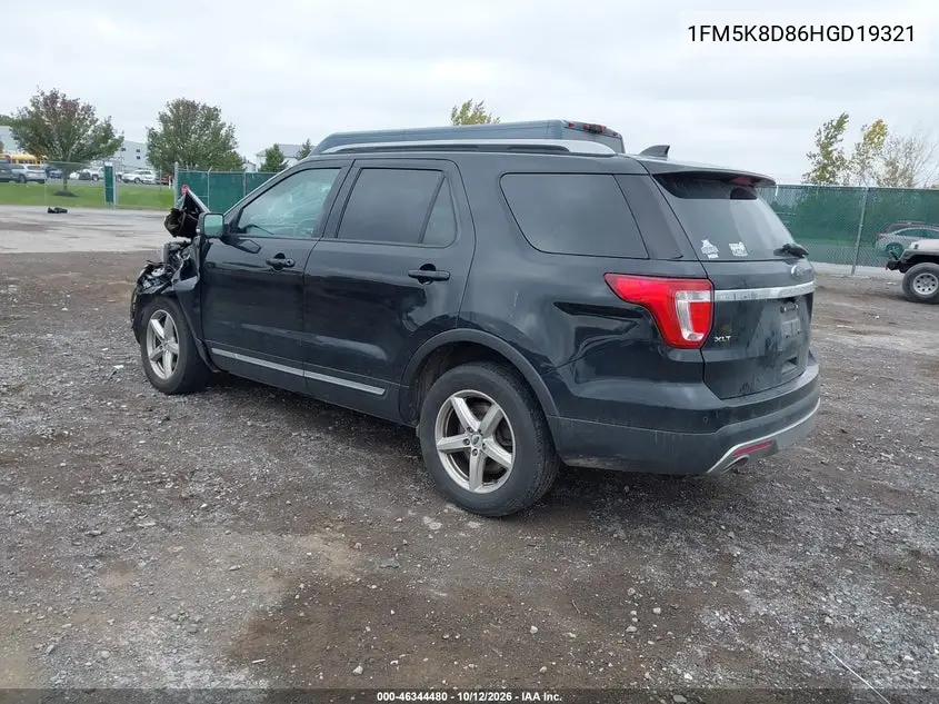 2017 FORD EXPLORER VIN 1FM5K8D86HGD19321 — фото 3