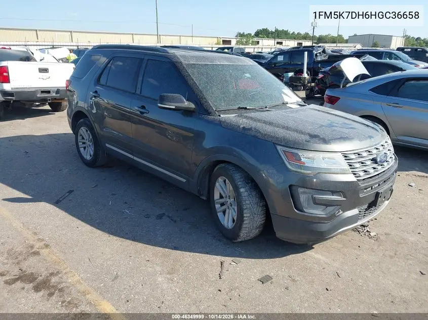 FORD EXPLORER 2017, VIN 1FM5K7DH6HGC36658