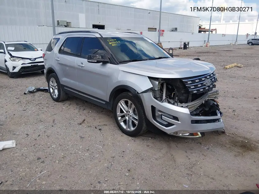 FORD EXPLORER 2017, VIN 1FM5K7D80HGB30271