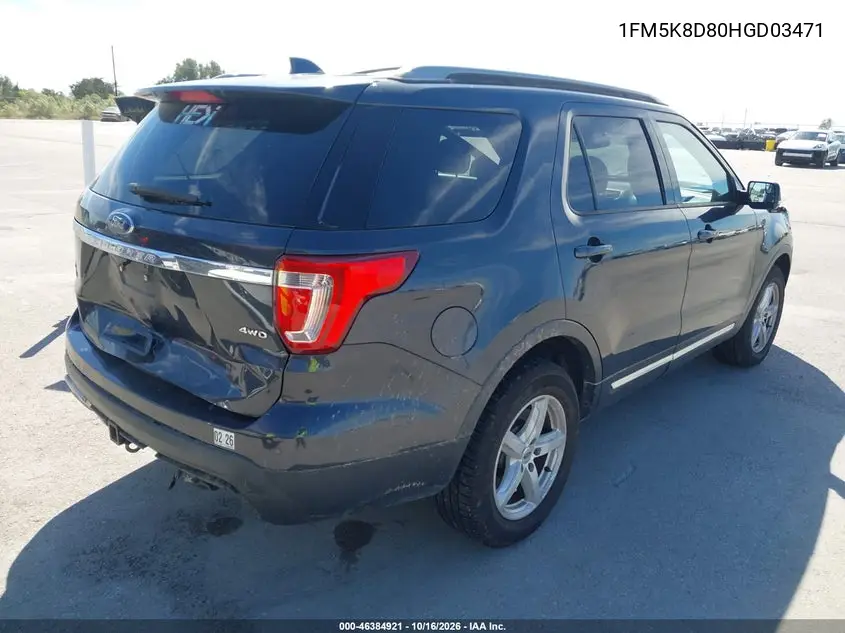 2017 FORD EXPLORER VIN 1FM5K8D80HGD03471 — фото 4