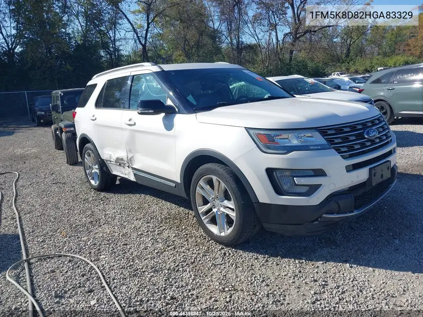 FORD EXPLORER 2017, VIN 1FM5K8D82HGA83329