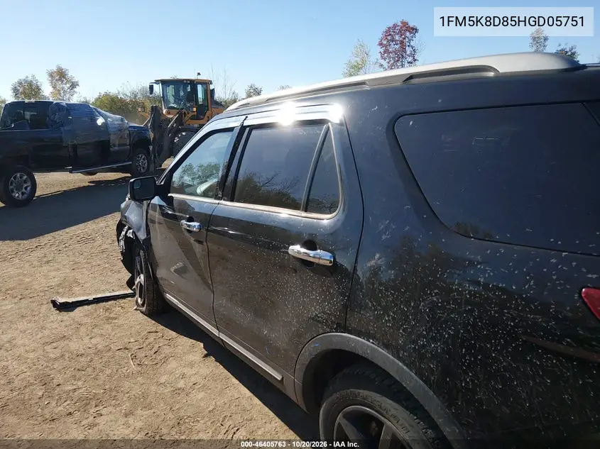 2017 FORD EXPLORER VIN 1FM5K8D85HGD05751 — фото 14