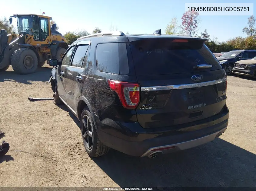 2017 FORD EXPLORER VIN 1FM5K8D85HGD05751 — фото 3
